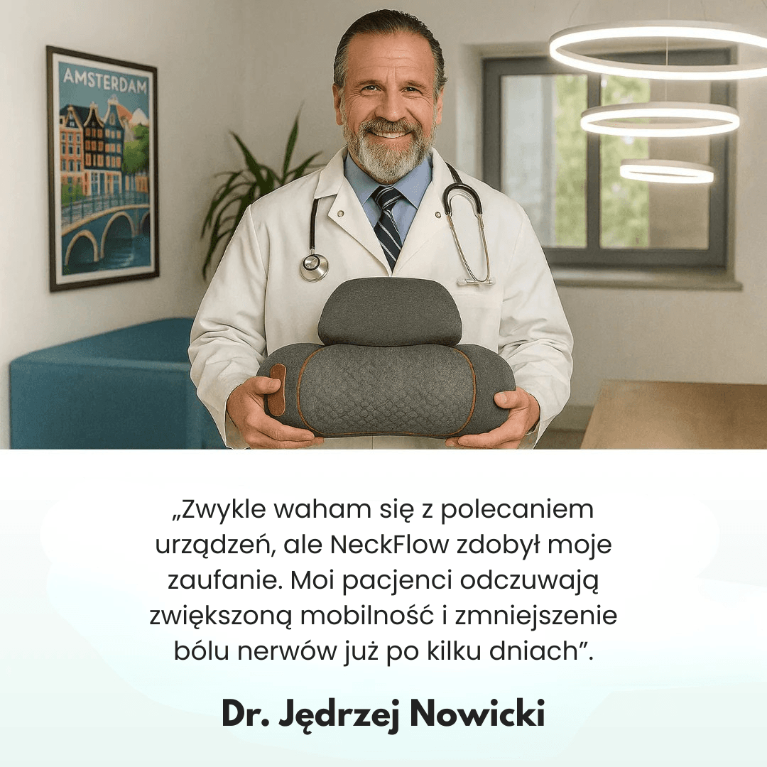 NeckFlow™ - Zaawansowany Masażer Szyi 3 w 1